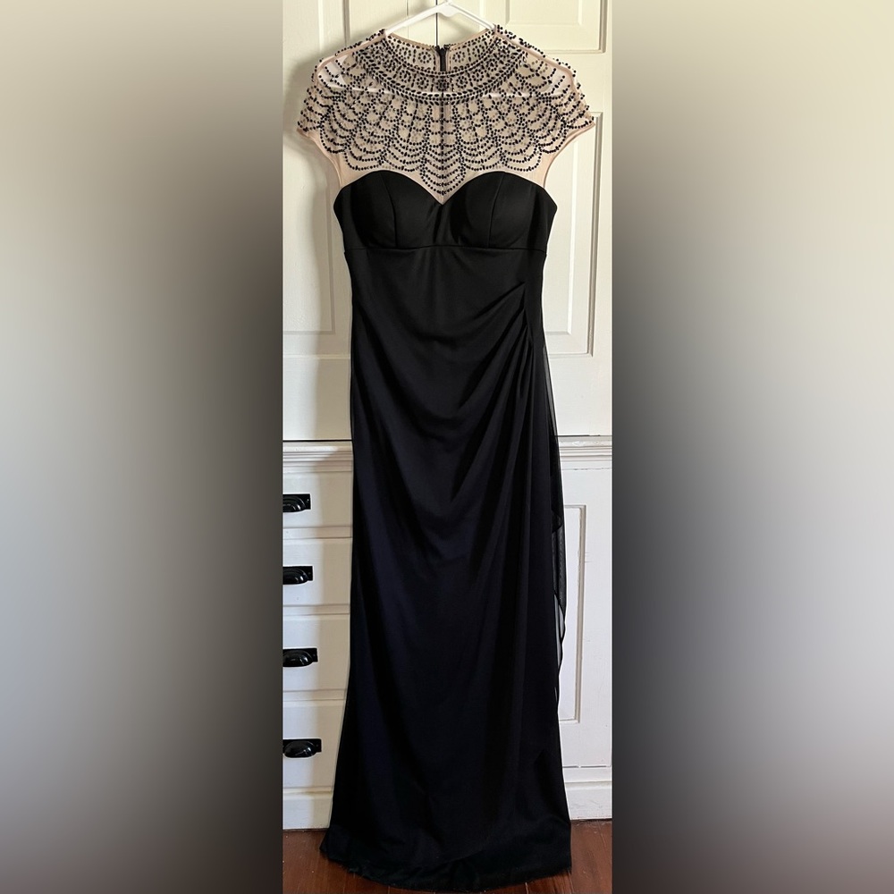 Elegant Xscape Black Evening Gown Size 6